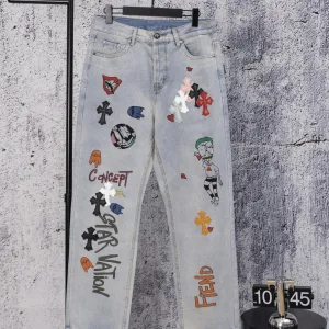 Designer 1:1 Chrome Hearts Abs Jeans