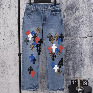 Designer Chrome Hearts Abs Jeans