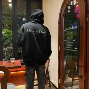 Reps Luxury Dior Hoodie Black Cotton Autumn Winter