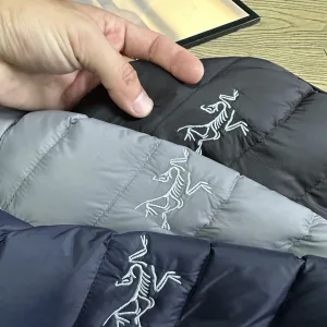 Designer Archaeopteryx Vest Red Duck Down Nylon Lightweight Outdoor