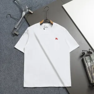Super Clone Luxury Burberry Short-Sleeved T-Shirt Red Spring Summer