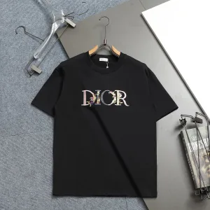 Super Clone Dior Short-Sleeved T-Shirt Red Cotton Spring Summer