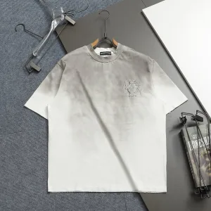 Designer Chrome Hearts Short-Sleeved T-Shirt Ash Cotton Silk Suitable For All Body Types Summer Embroidery