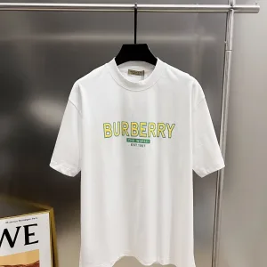 1:1 Aaa Burberry Foam Short-Sleeved T-Shirt For Fall