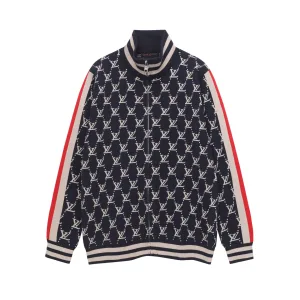 Designer Luxury Louis Vuitton Jacquard Outerwear