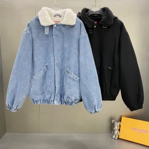 Super Clone Supreme Outerwear Blue Down Denim Autumn Winter And