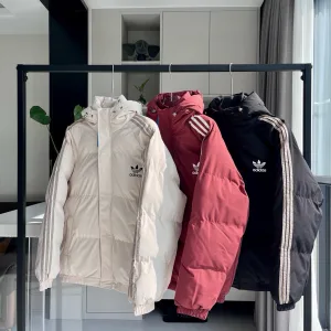 Luxury High Quality Adidas Cotton-Padded Coat Black Cotton