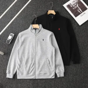 Designer Reps Ralph Lauren Jacket Red Cotton Plain Weave Lace Winter