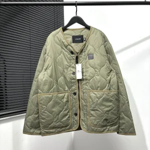 Super Clone Coach Outerwear Green Cotton Thin Down Street Style Winter Early