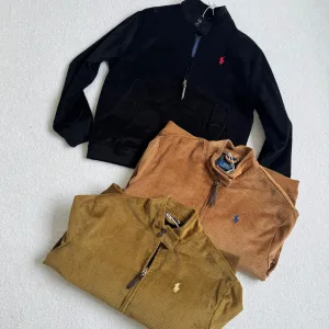 Reps Super Clone Ralph Lauren Jacket Yellow Cotton Genuine Leather Corduroy