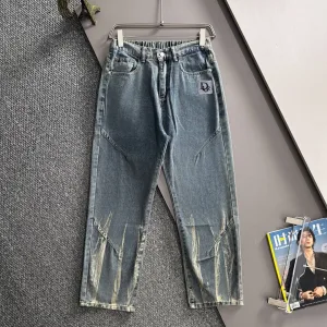 Super Clone Designer Dior Pants Red Cotton Plain Weave Denim A Touch Of Understated Luxury Winter