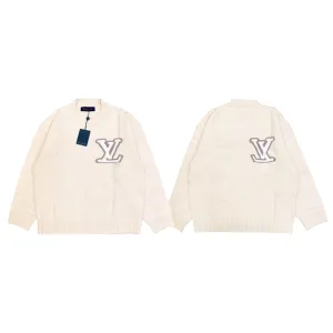 Super Clone AAA Louis Vuitton Sweater Ash Wool Blend Jacquard