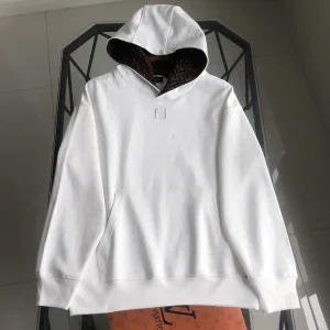 Reps Fendi Hoodie Red Cotton Pure Autumn Winter Embroidery 3D Logo