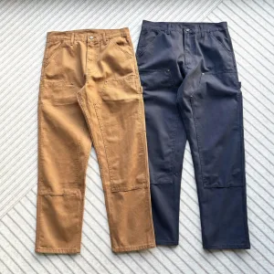 High Quality Carhartt Cargo Pants Blue Adjustable Waistband