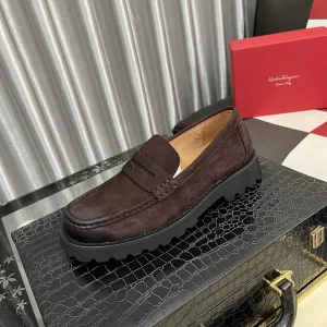 High Quality Salvatore Ferragamo Calfskin Leather Shoes