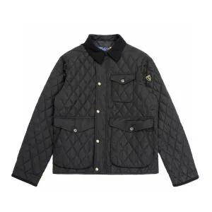 High Quality AAA Ralph Lauren Outerwear Red Cotton Corduroy Patch