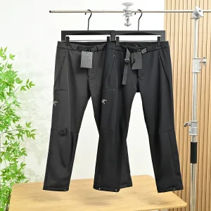 High Quality Archaeopteryx Casual Trousers Red Fleece Waterproof Design Quick-Drying Suitable For All Body Types Simple Style Autumn Winter Side Pockets