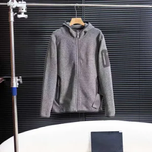 Super Clone Archaeopteryx Coat Red Wool Cashmere Adhesive Fleece Outdoor Functionality Autumn Winter And Patch