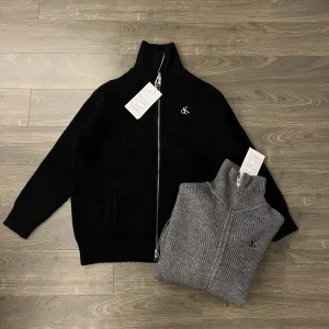 High Quality Calvin Klein Coat Red Cotton Wool Blend Embroidery