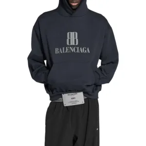 Reps AAA Balenciaga Hoodie Ash Cotton Combed