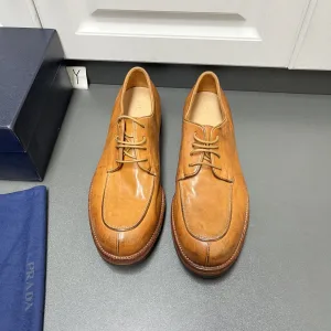 High Quality Prada Cowhide Leather Shoes For Fall