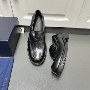 1:1 Luxury Prada Cowhide Leather Shoes For Fall