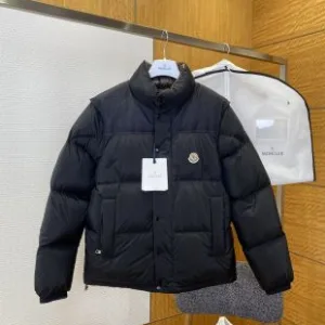 Designer High Quality Moncler Coat Red Duck Down Nylon Simple And Elegant