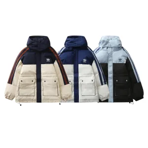 AAA Adidas Outerwear Blue Cotton Winter