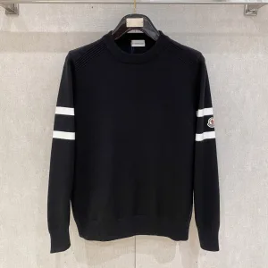 High Quality Monk Sweater Ash Wool Blend Autumn Winter And