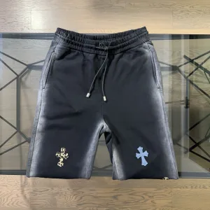 Super Clone Chrome Hearts Trousers Red Cotton Fleece High Weight Fabric Patch