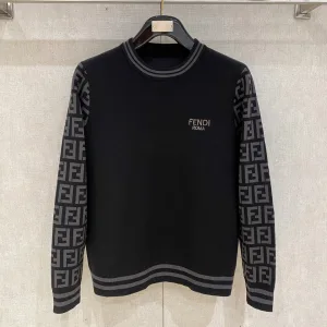 Luxury Fendi Sweater Wool Blend Autumn Winter And