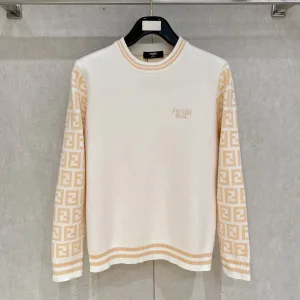 Luxury Fendi Sweater Wool Blend Autumn Winter And