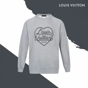 Super Clone Designer Louis Vuitton Sweatshirt Ash Cotton