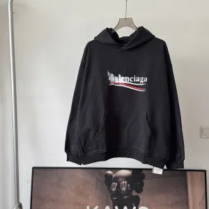 Luxury Designer Balenciaga Hoodie Red Street Style Sophistication
