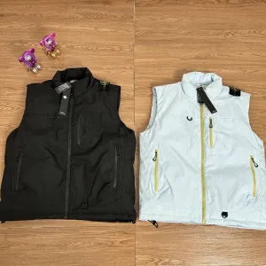 Super Clone AAA Stone Island Vest Blue Cotton Down Exquisite Workmanship Street Style