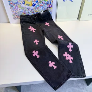 Luxury Reps Chrome Hearts Jeans Pink Patch