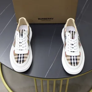 Designer High Quality Burberry Cowhide Sneakers