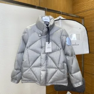 Designer High Quality Moncler Coat Black Goose Down Nylon Fabric Sophistication Premium Quality