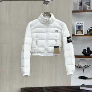 AAA The North Face Down Jacket White Patch Plaid Patchwork