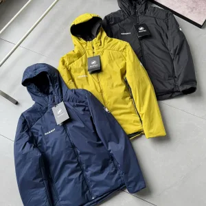 Reps High Quality Mammoth Cotton-Padded Coat Red Cotton Mesh Professional Outdoor Lightweight Winter 3D Texture Patch Zippered Pocket