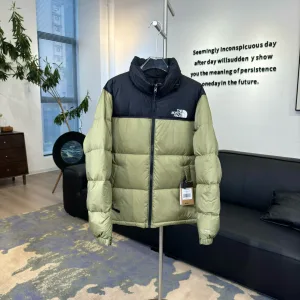 Luxury Designer North Down Jacket Red Silk Duck Nylon Spring Embroidery