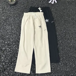 Luxury High Quality Adidas Long Pants Red Unrestricted Movement Street Style