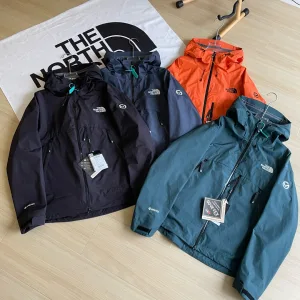 High Quality AAA The North Face Outerwear Red Gore-Tex Down Professional Outdoor Waterproof Sealing Embroidery