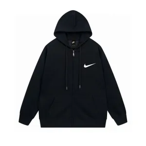 Luxury Nike Jackets Ash Cotton Xinjiang Ribbed Fabric Relaxed Fit Spring