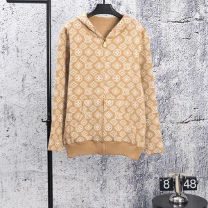 AAA Louis Vuitton Jacket Blue Cashmere Easy To Match Winter