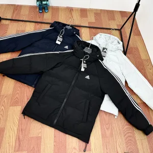 Reps Adidas Down Jacket Red Duck Winter Embroidery