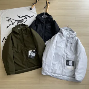 Reps AAA Archaeopteryx Jackets Red Gore-Tex Duck Down Nylon Knitted Fabric Adjustable Drawstring Winter Embroidery Zippered Pocket