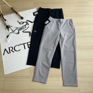 Luxury Designer Archaeopteryx Trousers Red Eva Cotton Nylon Fleece Fabric High-Quality Materials Daily Commute Premium Quality Winter Zippered Pocket
