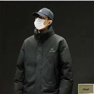 Luxury Archaeopteryx Cotton-Padded Coat Red Cotton Waterproof Membrane Unrestricted Movement Outdoor Functionality Professional