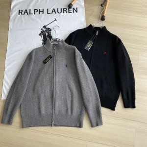 Luxury High Quality Ralph Lauren Outerwear Red Mohair Winter
